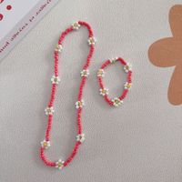 Cartoon-Stil Süß Blume Harz Saatperle Perlen Kinder Armbänder Halskette sku image 14