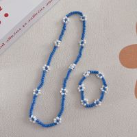 Cartoon Style Cute Flower Resin Seed Bead Beaded Kid'S Bracelets Necklace sku image 16