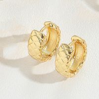 1 Pair Basic Modern Style Classic Style Heart Shape Enamel Copper Hoop Earrings Drop Earrings sku image 1
