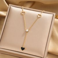 304 Stainless Steel 18K Gold Plated IG Style Modern Style Classic Style Tassel Star Heart Shape Pendant Necklace main image 6