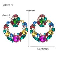 1 Pair Vacation Classic Style Color Block Plating Inlay Alloy Glass 14K Gold Plated Ear Studs main image 2