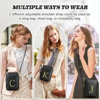 Women's Pu Leather Letter Classic Style Zipper Crossbody Bag main image 7