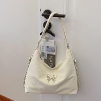 Women's Medium Pu Leather Solid Color Butterfly Streetwear Zipper Shoulder Bag main image 3