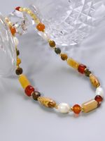 Wholesale Jewelry Ethnic Style Bohemian Classic Style Geometric Freshwater Pearl Stone Shell 18K Gold Plated Beaded Necklace main image 8