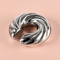 1 Piece Modern Style Simple Style Commute Solid Color Polishing 304 Stainless Steel Ear Cuffs sku image 1