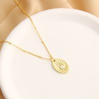 Copper 18K Gold Plated Basic Simple Style Commute Plating Inlay Dog Moon Bottle Zircon Pendant Necklace main image 7