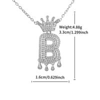 Kupfer Mit Platin Überzogen XUPING Einfacher Stil Pendeln Überzug Inlay Brief Künstliche Edelsteine Halskette Mit Anhänger sku image 2