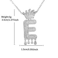 Kupfer Mit Platin Überzogen XUPING Einfacher Stil Pendeln Überzug Inlay Brief Künstliche Edelsteine Halskette Mit Anhänger sku image 5
