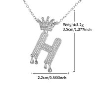 Kupfer Mit Platin Überzogen XUPING Einfacher Stil Pendeln Überzug Inlay Brief Künstliche Edelsteine Halskette Mit Anhänger sku image 8
