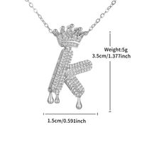 Kupfer Mit Platin Überzogen XUPING Einfacher Stil Pendeln Überzug Inlay Brief Künstliche Edelsteine Halskette Mit Anhänger sku image 11