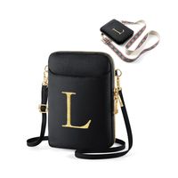 Women's Pu Leather Letter Classic Style Zipper Crossbody Bag sku image 10