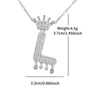 Kupfer Mit Platin Überzogen XUPING Einfacher Stil Pendeln Überzug Inlay Brief Künstliche Edelsteine Halskette Mit Anhänger sku image 12