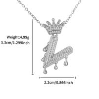 Kupfer Mit Platin Überzogen XUPING Einfacher Stil Pendeln Überzug Inlay Brief Künstliche Edelsteine Halskette Mit Anhänger sku image 22
