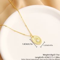 Copper 18K Gold Plated Basic Simple Style Commute Plating Inlay Dog Moon Bottle Zircon Pendant Necklace sku image 1