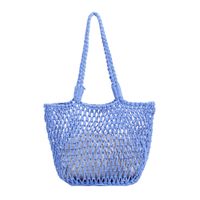 Femmes Moyen Rapporter Couleur Unie De Base Style Classique Tisser Ouvert Sac D'Épaule sku image 4