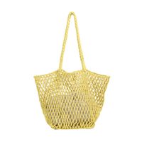 Femmes Moyen Rapporter Couleur Unie De Base Style Classique Tisser Ouvert Sac D'Épaule sku image 5