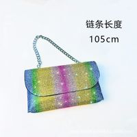 Women's Small Pu Leather Solid Color Elegant Sexy Square Magnetic Buckle Evening Bag sku image 4