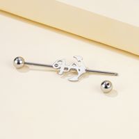 1 Piece Ear Cartilage Rings & Studs Basic Modern Style Classic Style Anchor 304 Stainless Steel Ear Cartilage Rings & Studs sku image 1