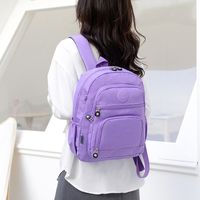 Waterproof 18 Inch Solid Color Holiday Daily School Backpack main image 4