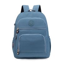 Waterproof 18 Inch Solid Color Holiday Daily School Backpack sku image 8