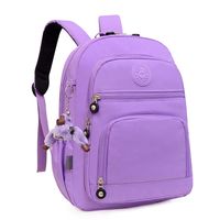 Waterproof 18 Inch Solid Color Holiday Daily School Backpack main image 2