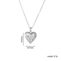Copper Basic Modern Style Classic Style Plating Inlay Heart Shape Rhinestones Pendant Necklace sku image 6