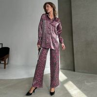 Holiday Daily Women's Streetwear Leopard Spandex Polyester Printing Pants Sets Pants Sets main image 5