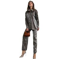 Holiday Daily Women's Streetwear Leopard Spandex Polyester Printing Pants Sets Pants Sets main image 2