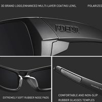Unisex Basic Modern Style Classic Style Square Sunglasses main image 4