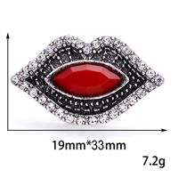 1 Piece Alloy Artificial Diamond Lips Eye Pendant main image 4