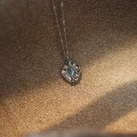 Copper Basic Modern Style Classic Style Plating Inlay Solid Color Zircon Pendant Necklace main image 4