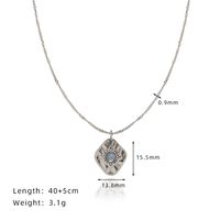 Copper Basic Modern Style Classic Style Plating Inlay Solid Color Zircon Pendant Necklace main image 2