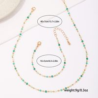 Basic Moderner Stil Klassischer Stil Geometrisch Glas Perlen Glas Frau Armbänder Halskette main image 2