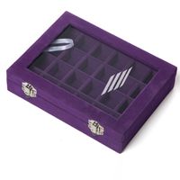 Fashion Solid Color Flannel Jewelry Boxes sku image 12