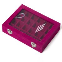Fashion Solid Color Flannel Jewelry Boxes sku image 15