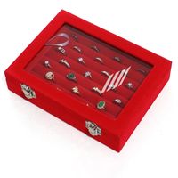 Fashion Solid Color Flannel Jewelry Boxes sku image 16