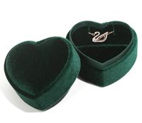 Simple Style Classic Style Heart Shape Flannel Valentine'S Day Jewelry Boxes sku image 3
