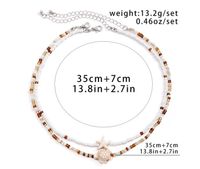 Wholesale Jewelry Simple Style Classic Style Color Block Alloy Seed Bead Beaded Layered Necklaces main image 4