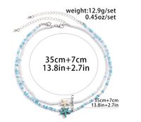 Wholesale Jewelry Simple Style Classic Style Color Block Alloy Seed Bead Beaded Layered Necklaces main image 3
