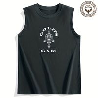 Men's Skull Simple Style Round Neck Sleeveless Regular Fit Men's Tops main image 3