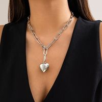 Wholesale Jewelry Basic Modern Style Classic Style Heart Shape CCB Iron Plating Pendant Necklace main image 3