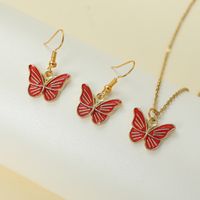 Elegant Luxurious Butterfly Alloy Inlay Rhinestones Women's Jewelry Set main image 5