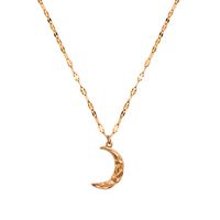 Frosty Jewelry Simple Niche Beat Moon Necklace Titanium Steel Clavicle Chain sku image 2