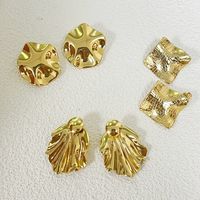 1 Set Basic Modern Style Classic Style Solid Color 304 Stainless Steel 18K Gold Plated Ear Studs main image 4