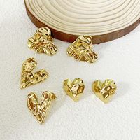1 Set Basic Modern Style Classic Style Irregular Solid Color 304 Stainless Steel 18K Gold Plated Ear Studs sku image 1