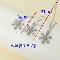 Elegant Luxurious Shiny Snowflake Alloy Inlay Artificial Rhinestones Women's Jewelry Set main image 3