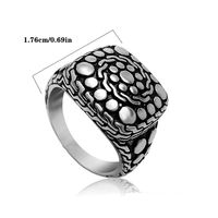 Casual Simple Style Classic Style Stone 304 Stainless Steel Men's Rings main image 2