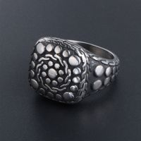 Casual Simple Style Classic Style Stone 304 Stainless Steel Men's Rings main image 3