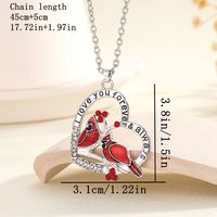 Wholesale Jewelry Pastoral Artistic Animal Life Tree Alloy Rhinestones Gold Plated Silver Plated Enamel Inlay Pendant Necklace main image 5