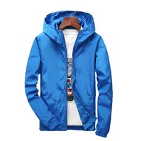 Men's Solid Color Simple Style Hooded Long Sleeve Regular Fit Men's Outwear main image 1